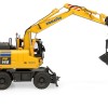 Universal Hobbies UH8162 Komatsu PW148-11 Wheeled Excavator with Bucket and Clamshell - Scale 1:50