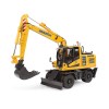 Universal Hobbies UH8163 Komatsu PW180-11 Wheeled Excavator with Bucket and Jackhammer - Scale 1:50