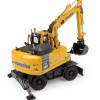 Universal Hobbies UH8163 Komatsu PW180-11 Wheeled Excavator with Bucket and Jackhammer - Scale 1:50