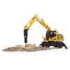 Universal Hobbies UH8163 Komatsu PW180-11 Wheeled Excavator with Bucket and Jackhammer - Scale 1:50