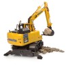 Universal Hobbies UH8163 Komatsu PW180-11 Wheeled Excavator with Bucket and Jackhammer - Scale 1:50