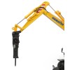 Universal Hobbies UH8163 Komatsu PW180-11 Wheeled Excavator with Bucket and Jackhammer - Scale 1:50