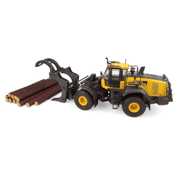 Universal Hobbies UH8165 Komatsu WA475-10 Log Grapple Wheel Loader 1:50