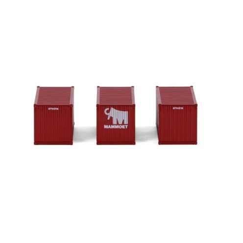 Cavallino Toys 410329 Mammoet Container Set IV 3x 20ft Container - Scale 1:50