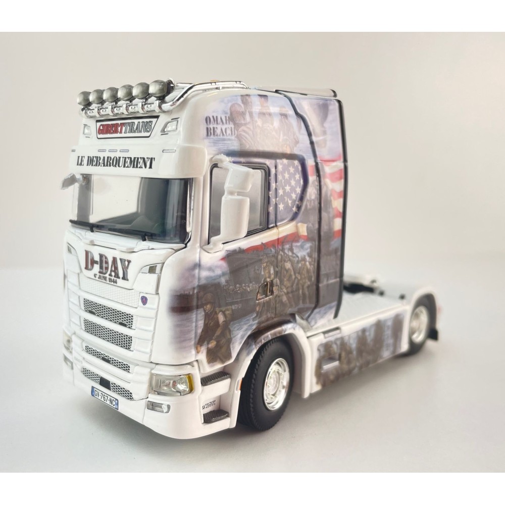 WSI 01-4803 - Scania S Highline CS20H 4x2 Truck - Giberttrans D-Day Scale 1:50