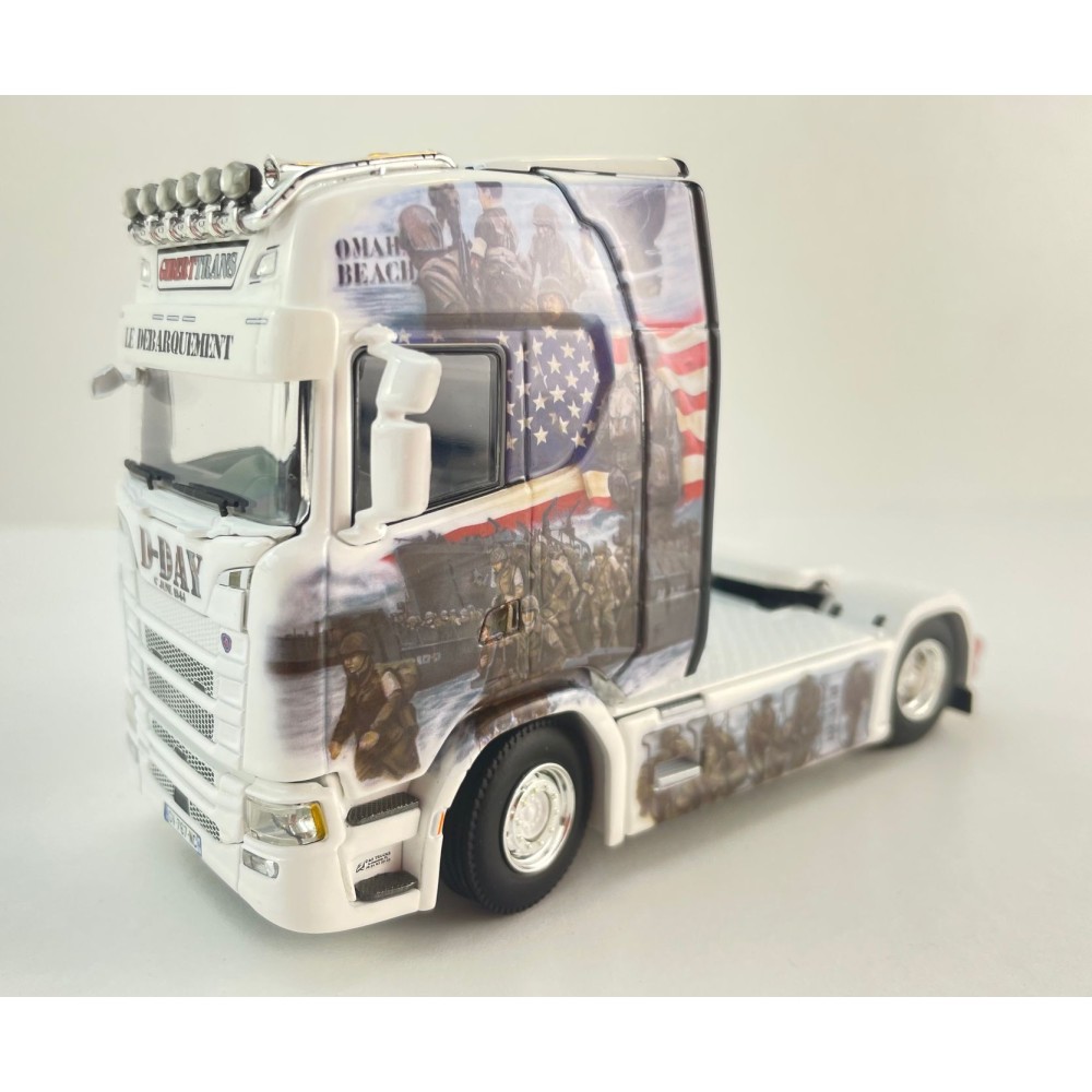 WSI 01-4803 - Scania S Highline CS20H 4x2 Truck - Giberttrans D-Day Scale 1:50