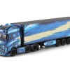 WSI 01-4814 - Volvo FH5 Globetrotter XL 6x2 Twin Steer 3 Axle Reefer Trailer Thomann - Outliner - Scale 1:50