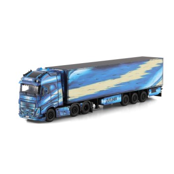 WSI 01-4814 - Volvo FH5 Globetrotter XL 6x2 Twin Steer 3 Axle Reefer Trailer Thomann - Outliner - Scale 1:50