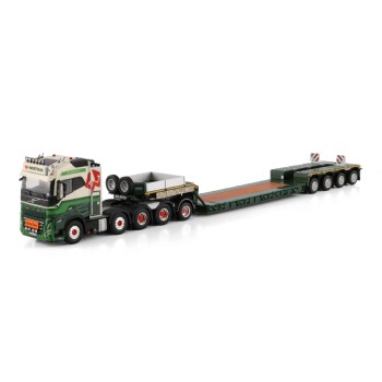 WSI 01-4923 – Volvo FH5 Globetrotter 8X4 Truck with 4 Axle Nooteboom Low Loader Trailer - Westdijk SE - Scale 1:50