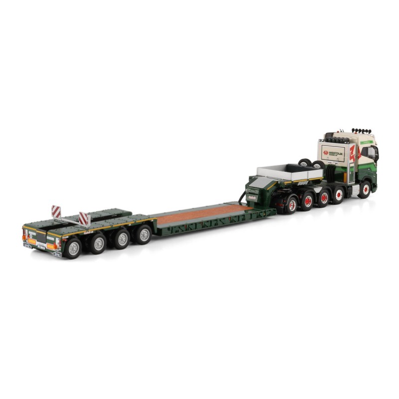 WSI 01-4923 – Volvo FH5 Globetrotter 8X4 Truck with 4 Axle Nooteboom Low Loader Trailer - Westdijk SE - Scale 1:50