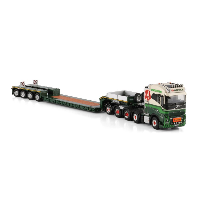 WSI 01-4923 – Volvo FH5 Globetrotter 8X4 Truck with 4 Axle Nooteboom Low Loader Trailer - Westdijk SE - Scale 1:50