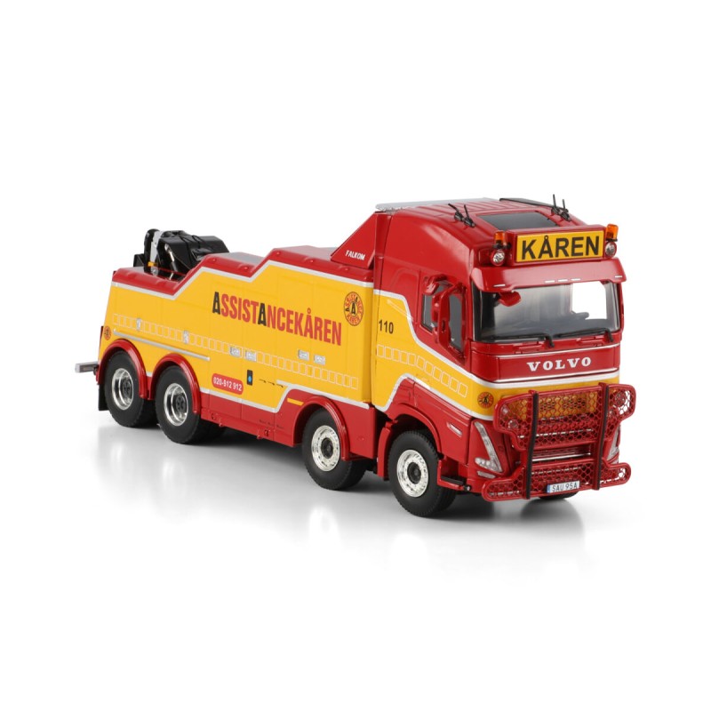 WSI 01-5006 Volvo FH5 Globetrotter 8X4 Falkom Wrecker 4-axle - Assistancekaren - Scale 1:50
