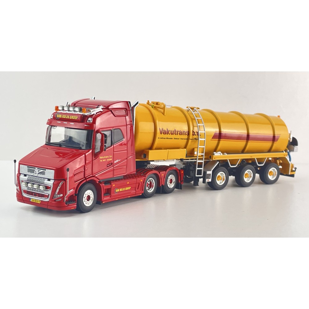 WSI 01-5202 - Vlastuin VT5 6X2 Tag Axle Prime Mover with Vacuum Tank Trailer - Vakutrans - Scale 1:50