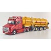 WSI 01-5202 - Vlastuin VT5 6X2 Tag Axle Prime Mover with Vacuum Tank Trailer - Vakutrans - Scale 1:50