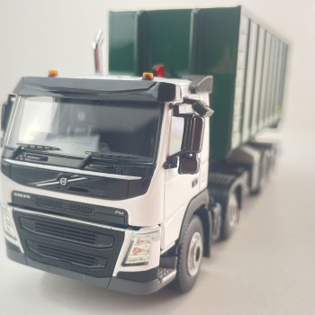 WSI 02-2428 - Volvo FM4 8x4 Day Cab RH Drive Hook Lift Container Truck Palfinger - Scale 1:50