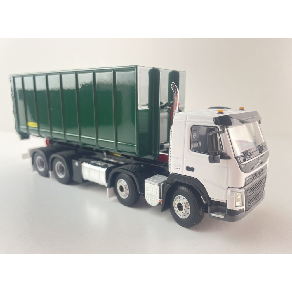 WSI 02-2428 - Volvo FM4 8x4 Day Cab RH Drive Hook Lift Container Truck Palfinger - Scale 1:50
