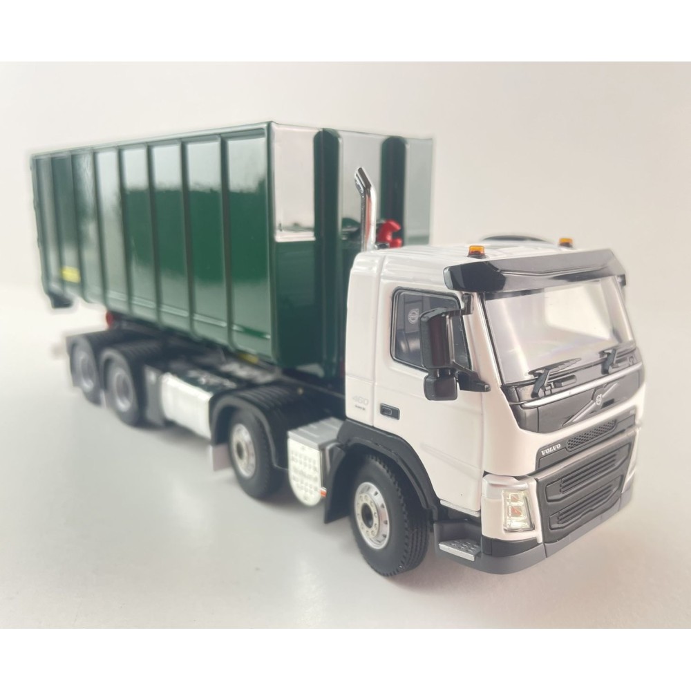 WSI 02-2428 - Volvo FM4 8x4 Day Cab RH Drive Hook Lift Container Truck Palfinger - Scale 1:50
