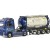 WSI 01-2299 Volvo FH4 Globetrotter XL Truck with 3-Axle Container Trailer & 20 ft Tank Container - Ingo Dinges - Scale 1:50