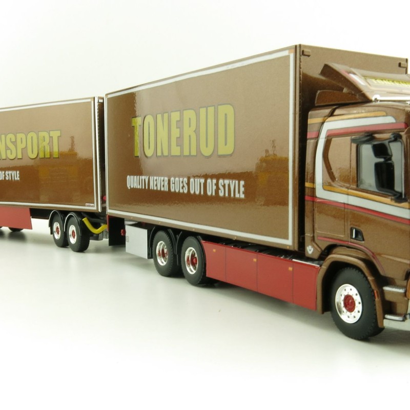 WSI 01-2307 Scania R Normal CR20N 6x4 Rigid Truck LZV Sweden Combo - Tonerud - Scale 1:50
