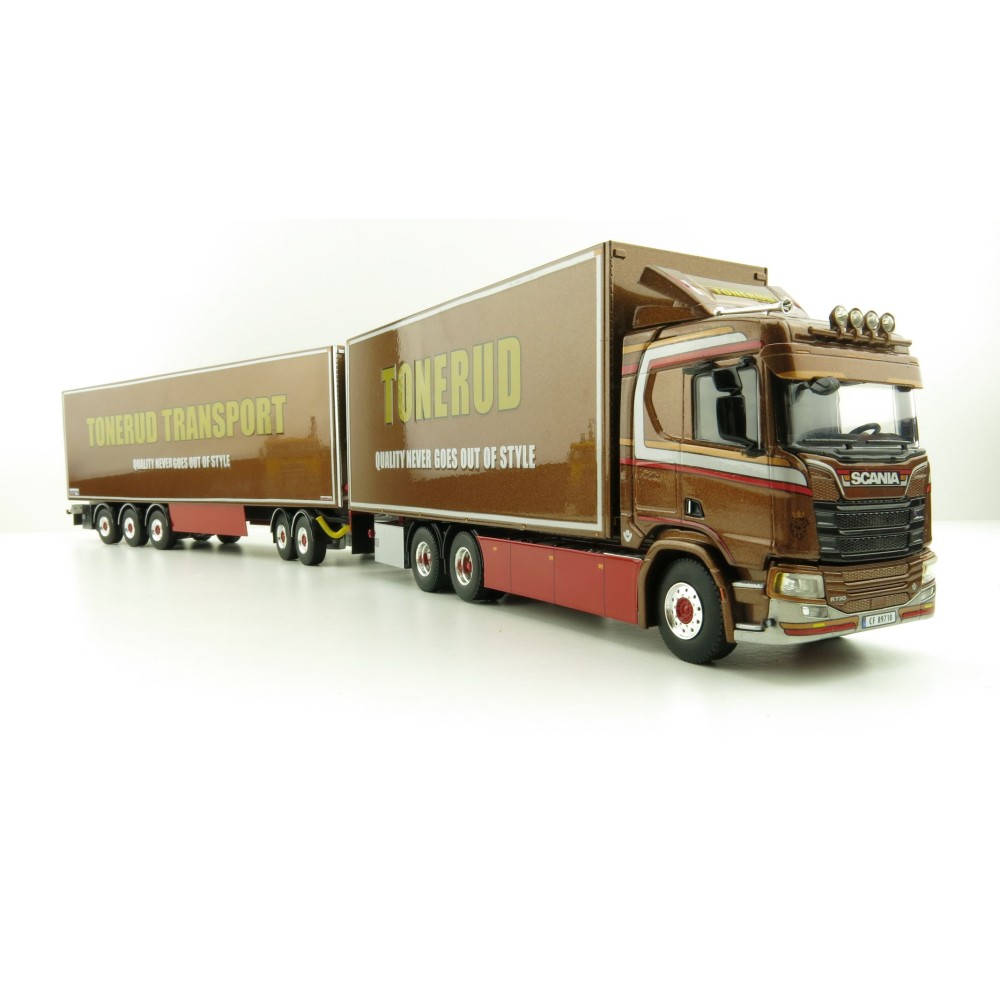 WSI 01-2307 Scania R Normal CR20N 6x4 Rigid Truck LZV Sweden Combo - Tonerud - Scale 1:50