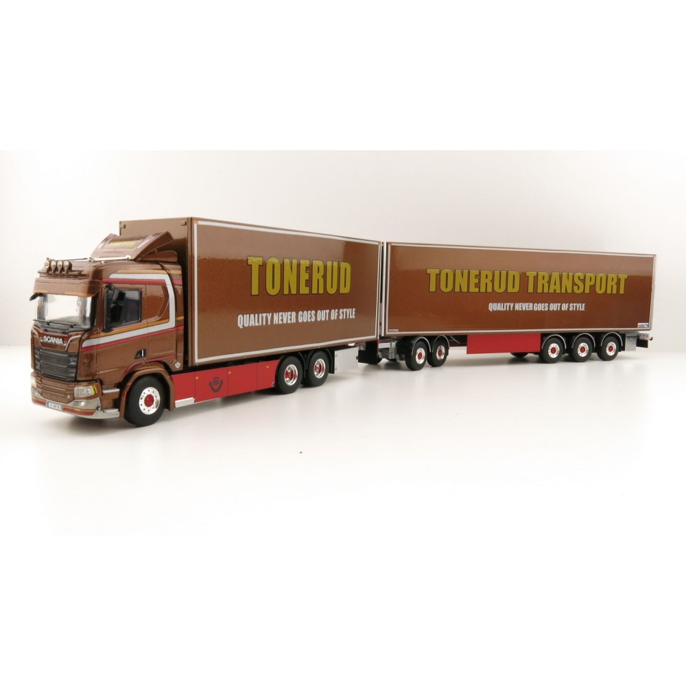 WSI 01-2307 Scania R Normal CR20N 6x4 Rigid Truck LZV Sweden Combo - Tonerud - Scale 1:50