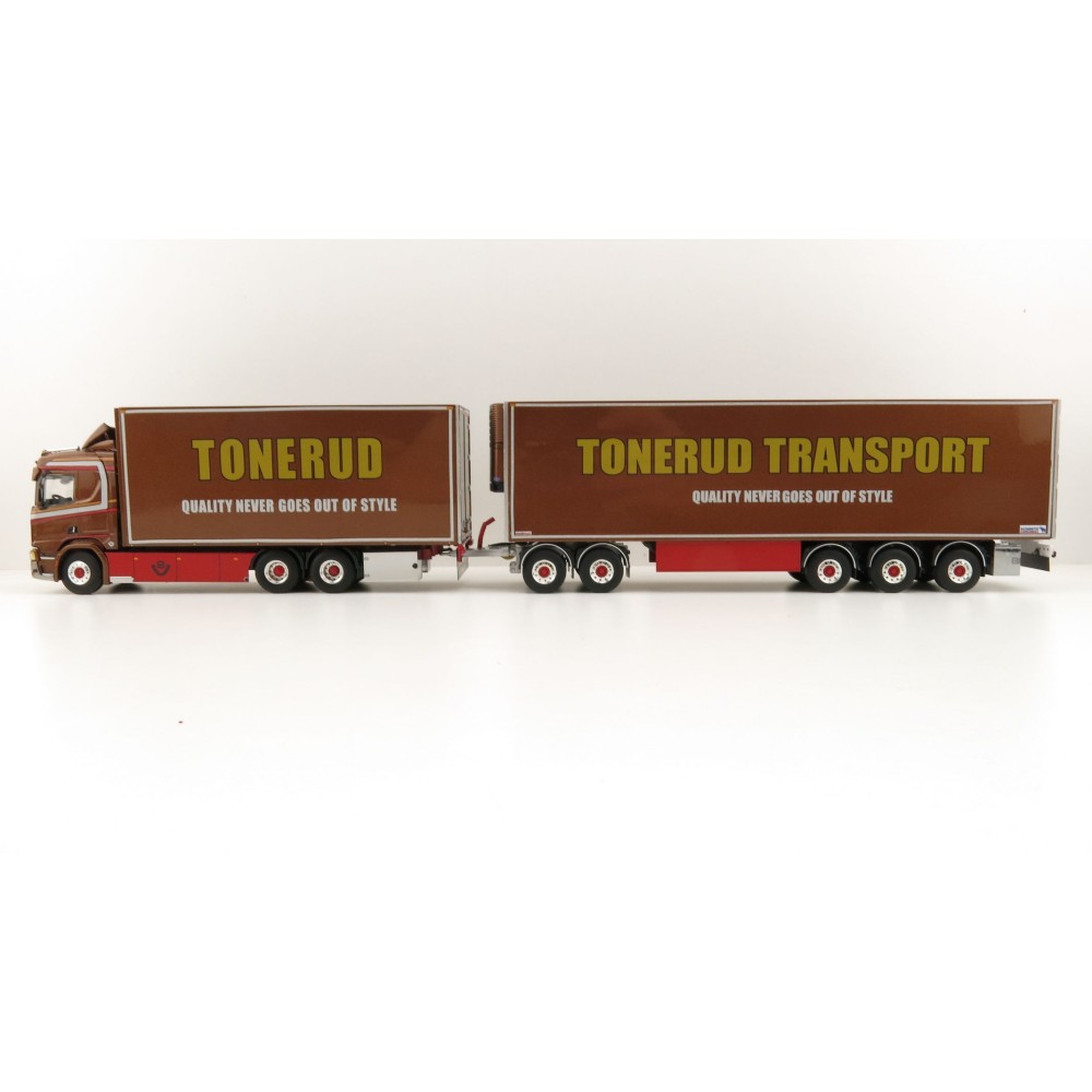 WSI 01-2307 Scania R Normal CR20N 6x4 Rigid Truck LZV Sweden Combo - Tonerud - Scale 1:50