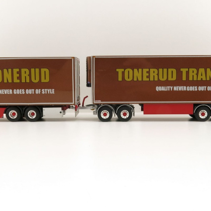 WSI 01-2307 Scania R Normal CR20N 6x4 Rigid Truck LZV Sweden Combo - Tonerud - Scale 1:50