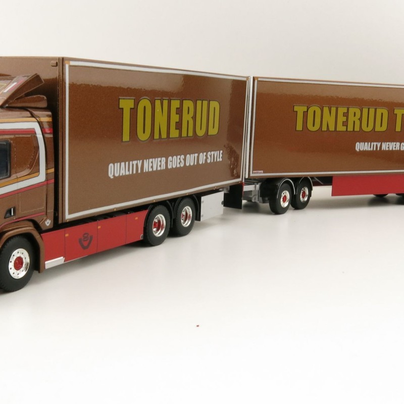 WSI 01-2307 Scania R Normal CR20N 6x4 Rigid Truck LZV Sweden Combo - Tonerud - Scale 1:50