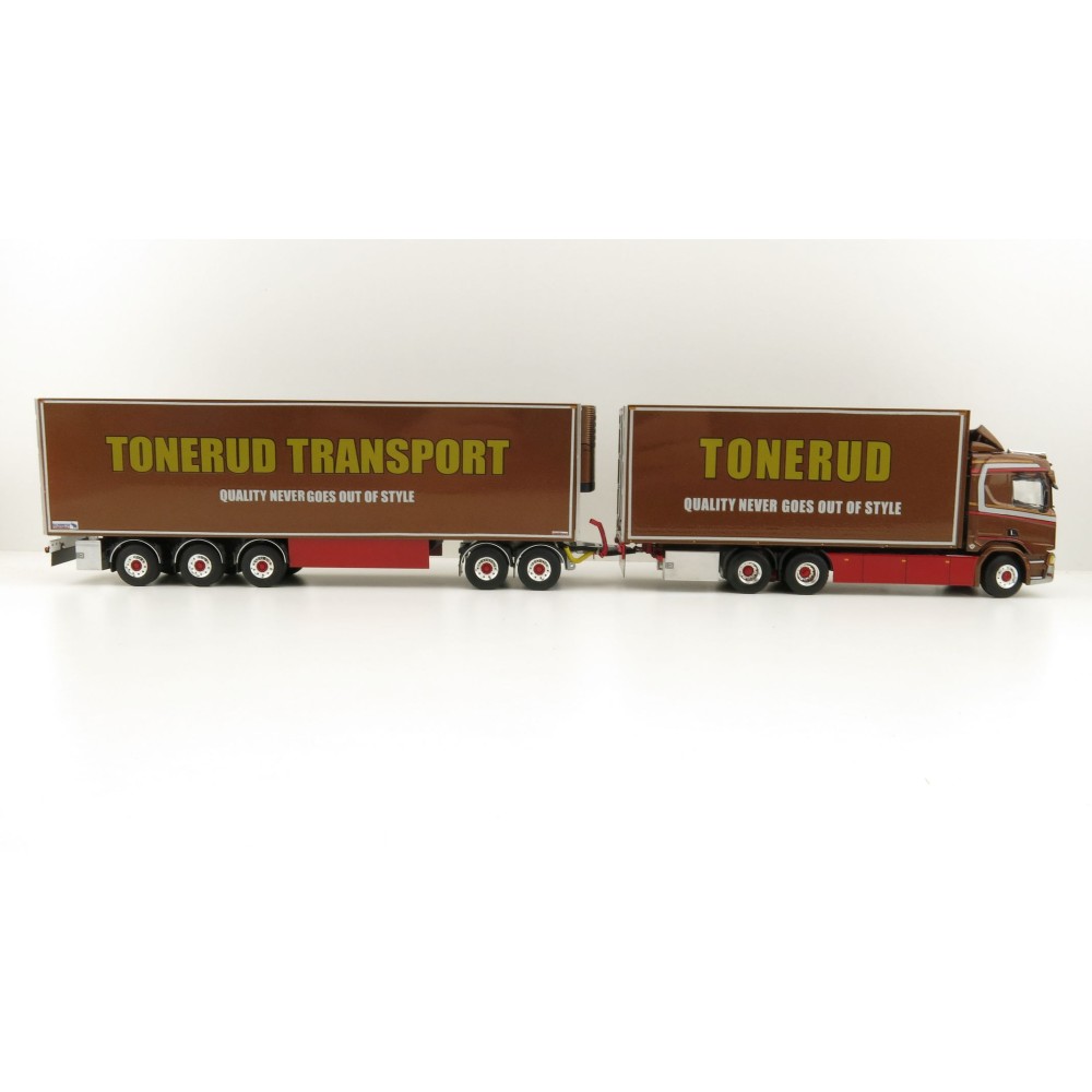 WSI 01-2307 Scania R Normal CR20N 6x4 Rigid Truck LZV Sweden Combo - Tonerud - Scale 1:50