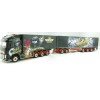 WSI 01-2336 VOLVO FH4 GLOBETROTTER XL 8x4 RIGED BOX TRUCK SWEDEN COMBO Kuljetus JP Mäkelä Oy - 1:50