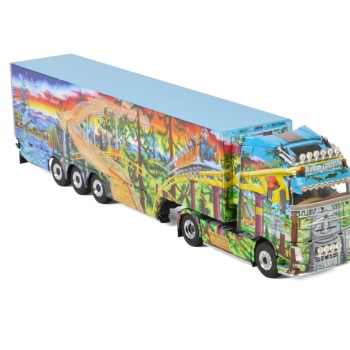 WSI 01-2625 Volvo FH4 Globetrotter 4x2 Reefer Trailer 3-Axle - Regen Logistik - Scale 1:50