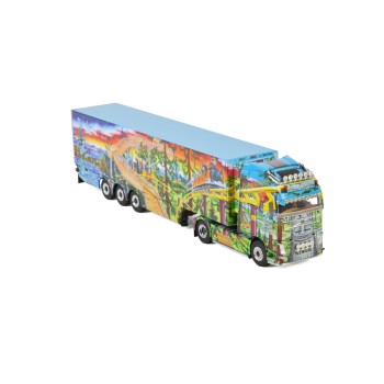 WSI 01-2625 Volvo FH4 Globetrotter 4x2 Reefer Trailer 3-Axle - Regen Logistik - Scale 1:50