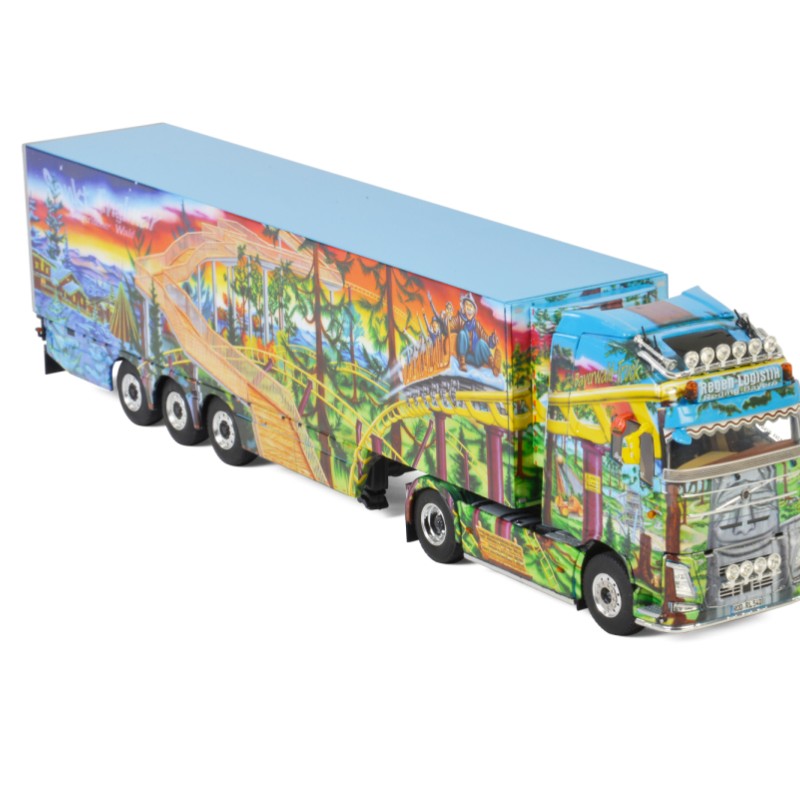 WSI 01-2625 Volvo FH4 Globetrotter 4x2 Reefer Trailer 3-Axle - Regen Logistik - Scale 1:50