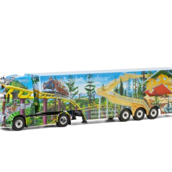 WSI 01-2625 Volvo FH4 Globetrotter 4x2 Reefer Trailer 3-Axle - Regen Logistik - Scale 1:50