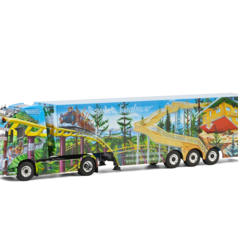 WSI 01-2625 Volvo FH4 Globetrotter 4x2 Reefer Trailer 3-Axle - Regen Logistik - Scale 1:50