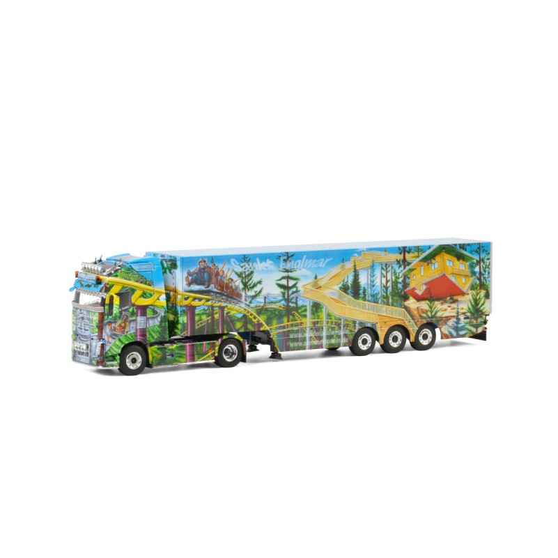 WSI 01-2625 Volvo FH4 Globetrotter 4x2 Reefer Trailer 3-Axle - Regen Logistik - Scale 1:50