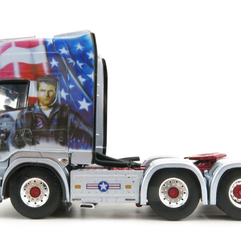 WSI 01-3174 Scania Streamline Topline 6X2 Twinsteer Truck  - TOP GUN Decker Transport - Scale 1:50