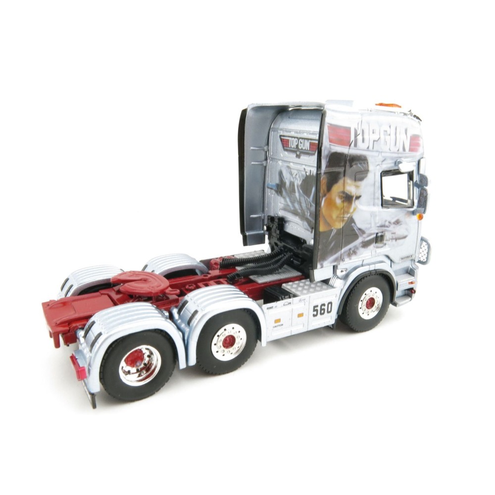 WSI 01-3174 Scania Streamline Topline 6X2 Twinsteer Truck  - TOP GUN Decker Transport - Scale 1:50