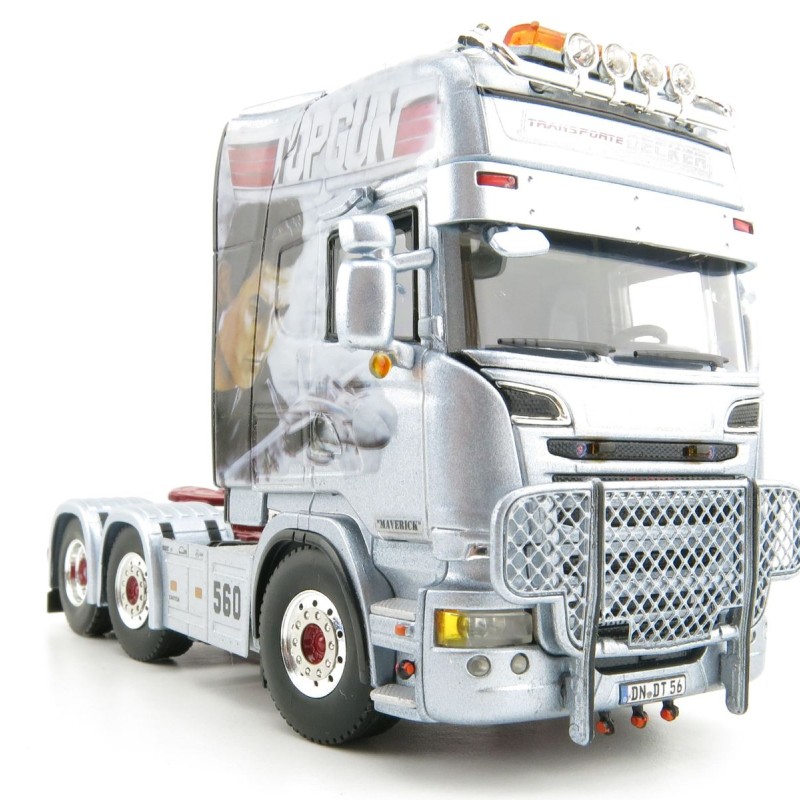 WSI 01-3174 Scania Streamline Topline 6X2 Twinsteer Truck  - TOP GUN Decker Transport - Scale 1:50