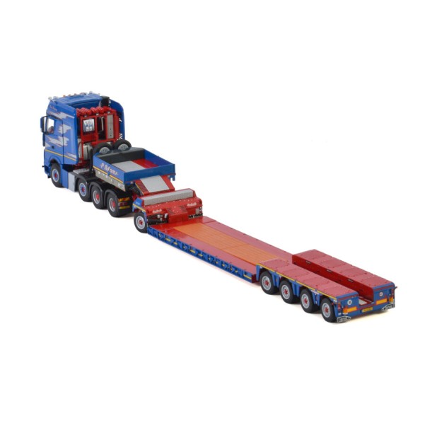 WSI 01-3304 MERCEDES-BENZ ACTROS MP4 SLT GIGA SPACE 8X4 LOW LOADER - P. Adams - 1:50
