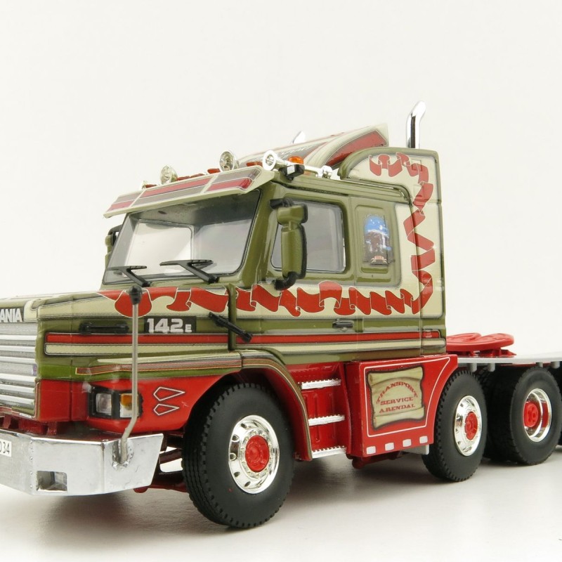 WSI 01-3335 Scania 142 3 Series Torpedo 8x4 Truck - Midtstøl - Scale 1:50