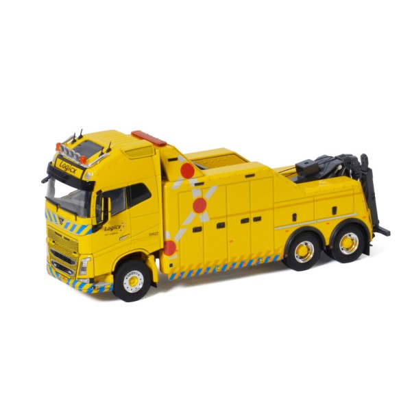 WSI 01-3465 Volvo FH4 Globetrotter 6x2 Falkom Wrecker Truck - Logicx - Scale 1:50