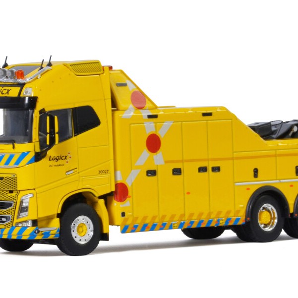 WSI 01-3465 Volvo FH4 Globetrotter 6x2 Falkom Wrecker Truck - Logicx - Scale 1:50