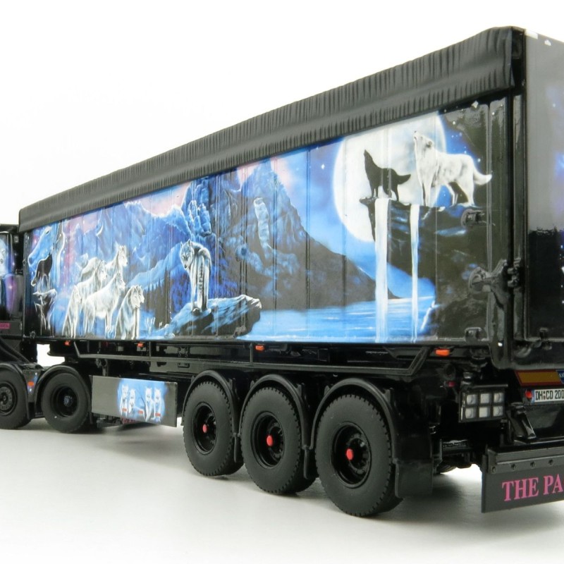 WSI 01-3634 DAF XF Super Cab 6x2 Twinsteer Truck with  3 Axle Volume Tipper - KDSB-Transporte  - Scale 1:50