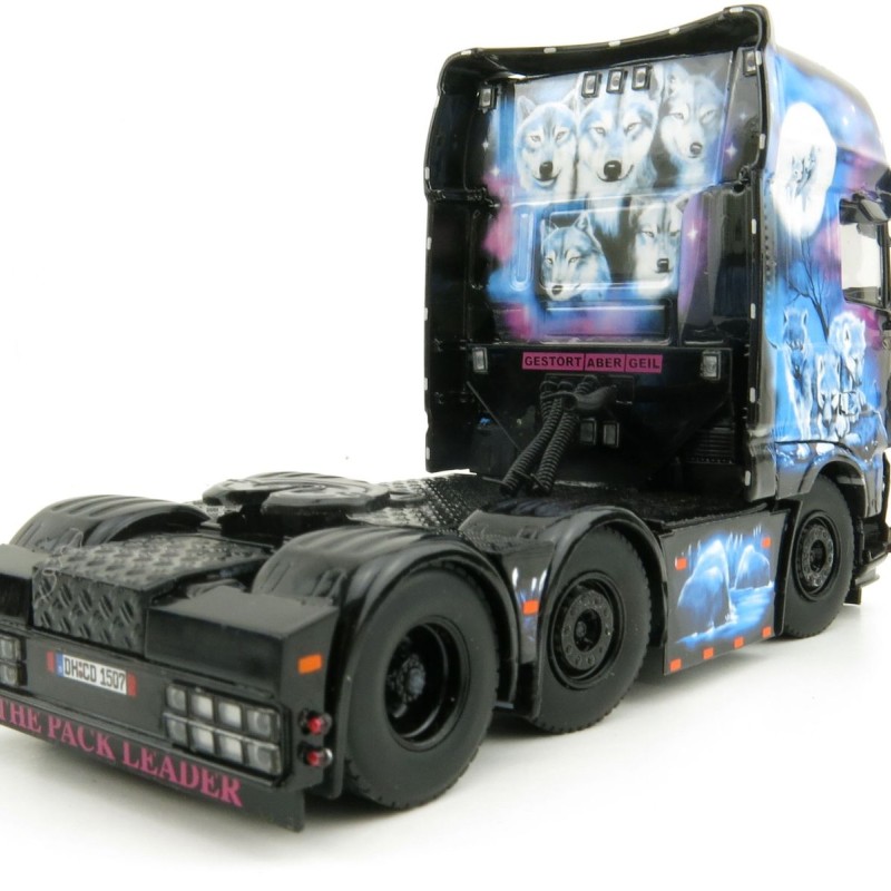 WSI 01-3634 DAF XF Super Cab 6x2 Twinsteer Truck with  3 Axle Volume Tipper - KDSB-Transporte  - Scale 1:50