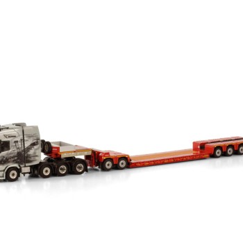 WSI 01-3681 Scania Highline 8x4 Truck with 4-axle low loader - Esser Schwertransporte - Scale 1:50