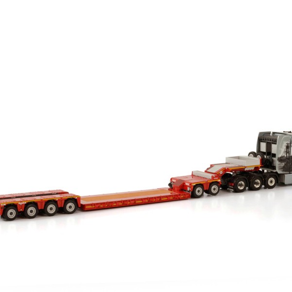 WSI 01-3681 Scania Highline 8x4 Truck with 4-axle low loader - Esser Schwertransporte - Scale 1:50