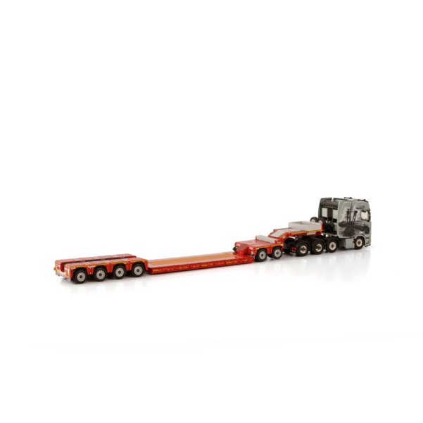 WSI 01-3681 Scania Highline 8x4 Truck with 4-axle low loader - Esser Schwertransporte - Scale 1:50