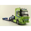WSI 01-3752 Volvo FH5 Globetrotter XL 6X2 Tag Axle Truck 2 Axle Low Loader - Nordic Crane - Scale 1:50