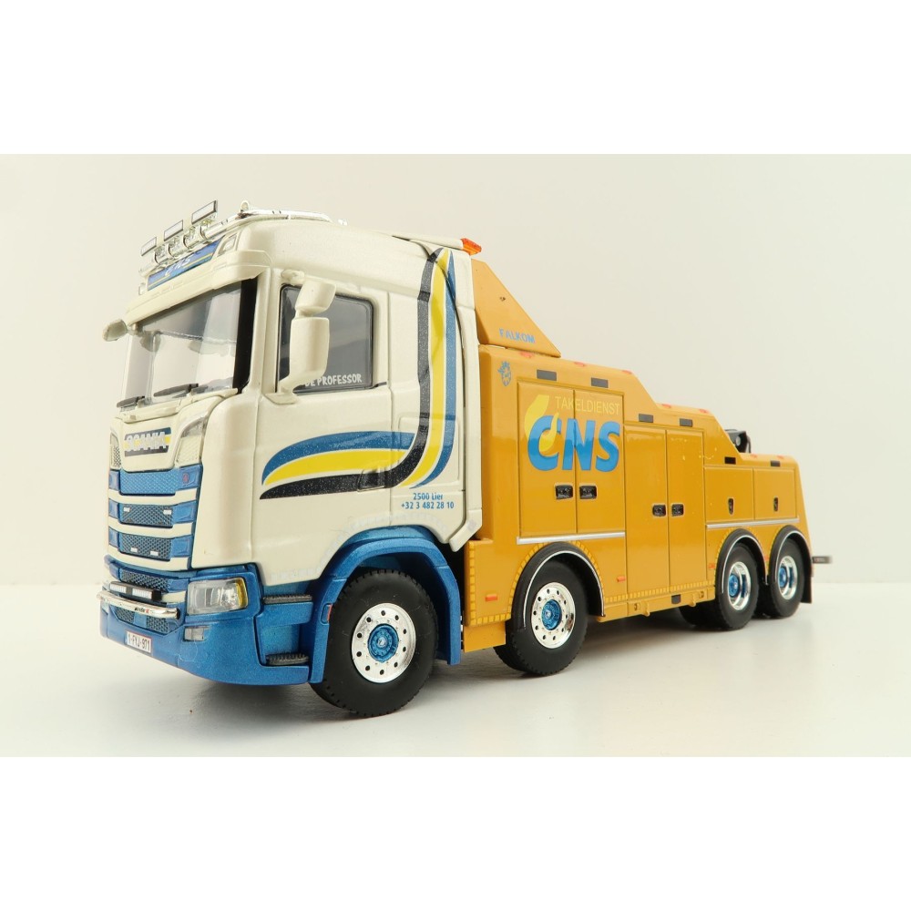WSI 01-3813 Scania S Normal CS20N 8X4 Falkom Wrecker Truck - CNS Takeldienst - Scale 1:50